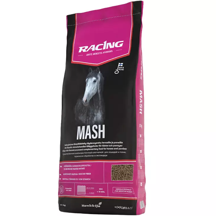 Racing mash 20 kg hevosen täydennysrehu - Hevosen rehut - 6417679046330 - 1
