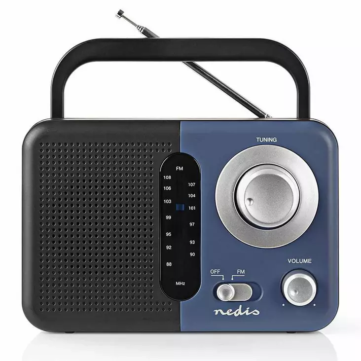 Kannettava fm radio nedis - Stereot ja kelloradiot - 5412810471430 - 1