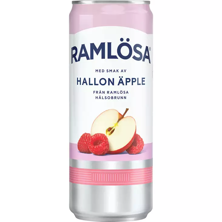 Ramlösa vadelma omena kivennäisvesi 330 ml tölkki - Virvoitusjuomat  - 7310070005960 - 1