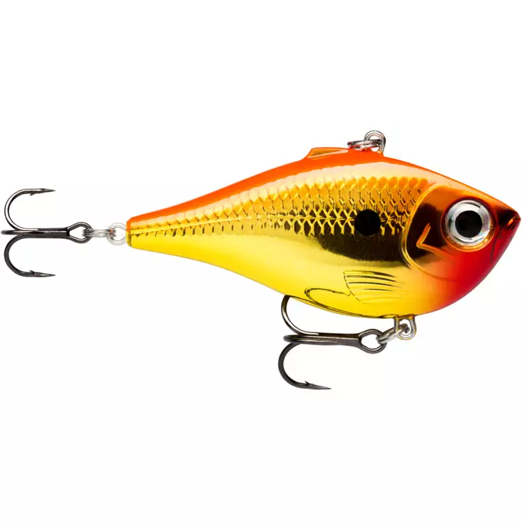 Rapala rippin rap chrome gold fluorescent red - Vaappu-uistimet - 022677278360 - 1