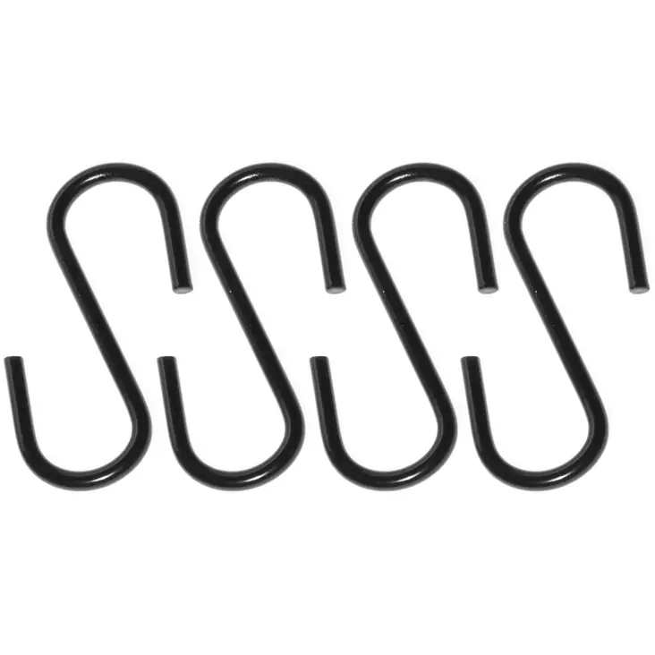 metallinen S-koukku musta - S-koukut ja kannatinkoukut - 6410412127730 - 1