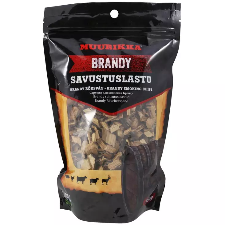 Savustuslastu brandy 360 g aromikkaat muurikka savustuslastut - Savustuspurut ja muut lisävarusteet - 6412450671800 - 1