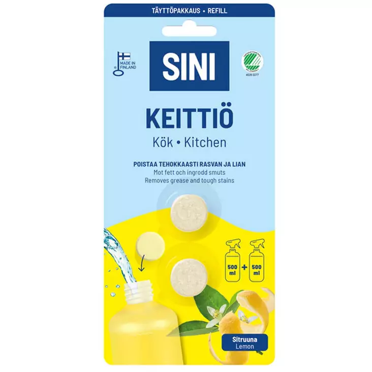 Sini keittiö pesuaine täyttöpakkaus - Puhdistusliinat ja pesusienet - 6423800070020 - 1
