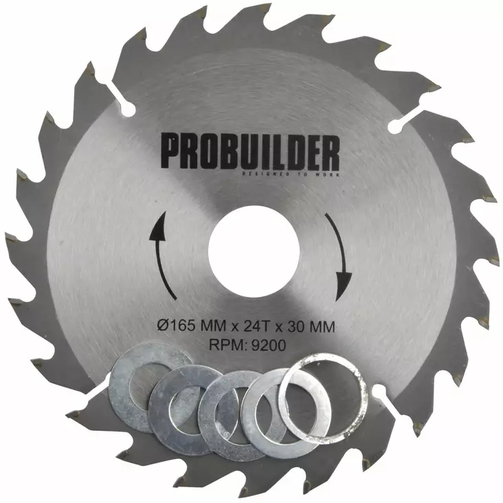 SIRKKELINTERÄ PROBUILDER 165x30x2,8mm 24H - Sirkkelinterät - 5709386169060 - 1