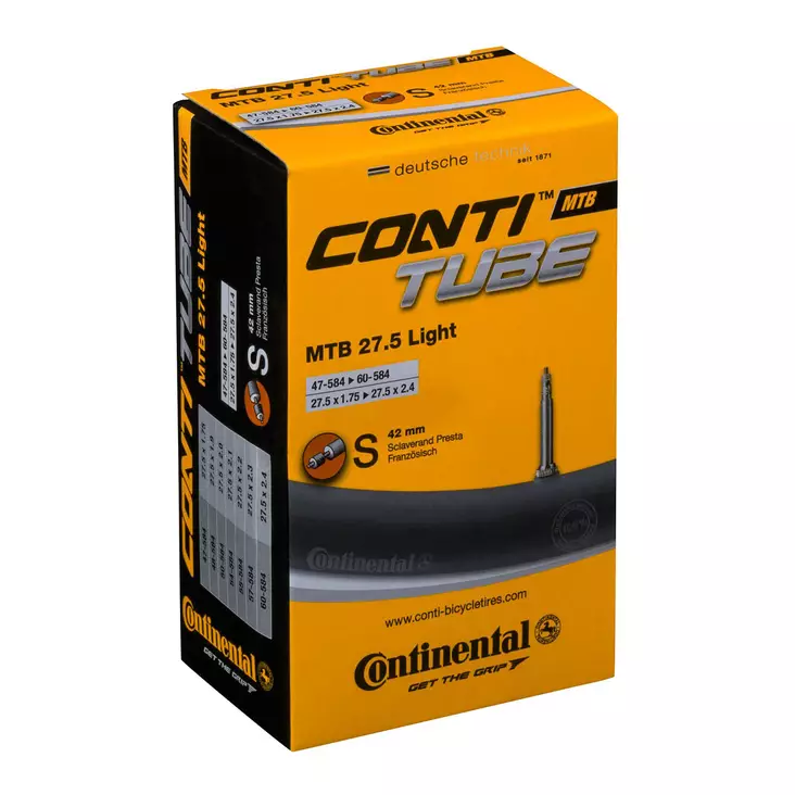 Sisärengas 27,5" Continental 47/60-584 - Polkupyörän sisärenkaat 29", 28" ja 26" - 4019238623550 - 1