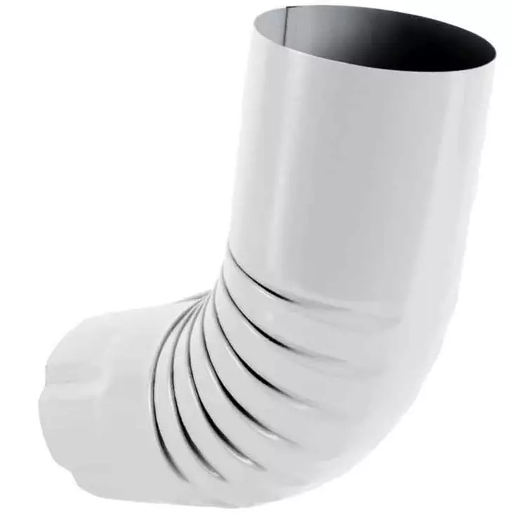 Warma syöksyputken ylämutka valkoinen - Rännit ja sadevesitarvikkeet - 6430070622460 - 1
