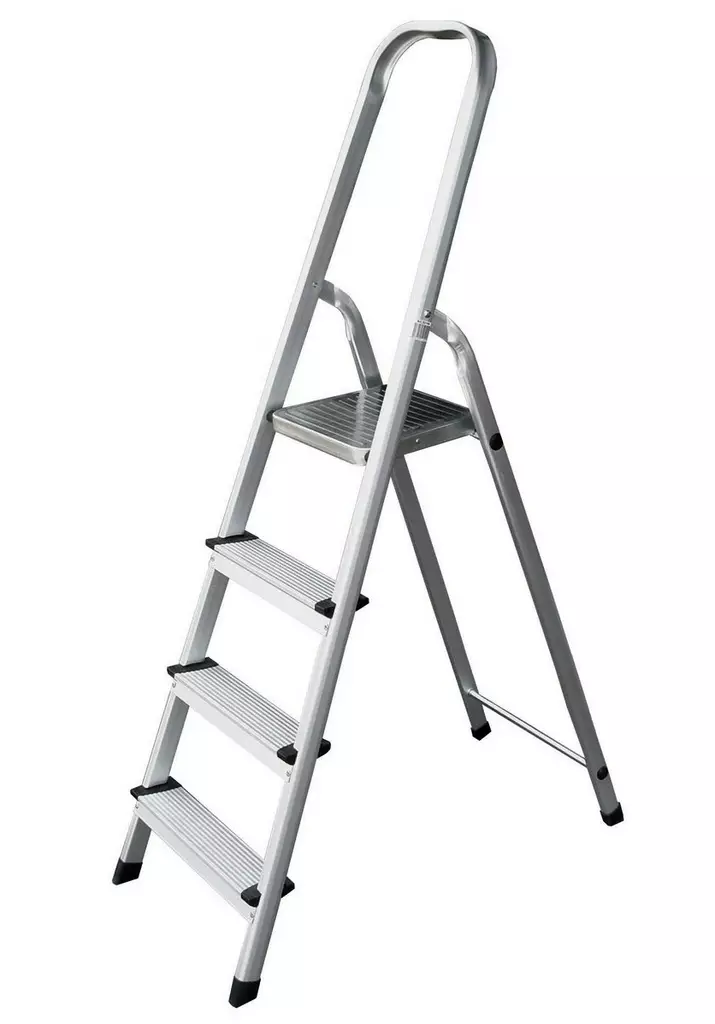 Taloustikas 144cm 4 askelmaa alumiini - Porrasjakkarat ja A-tikkaat - 6438140521040 - 2