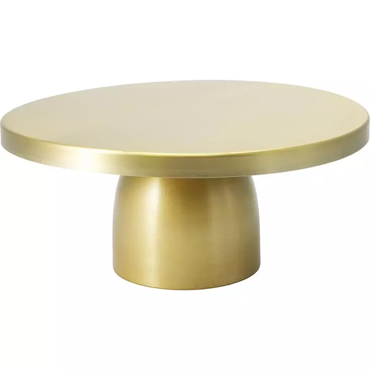 Jalallinen kakkulautanen 30 cm kulta - Tarjoilukulhot ja tarjoiluastiat - 8721037257800 - 1