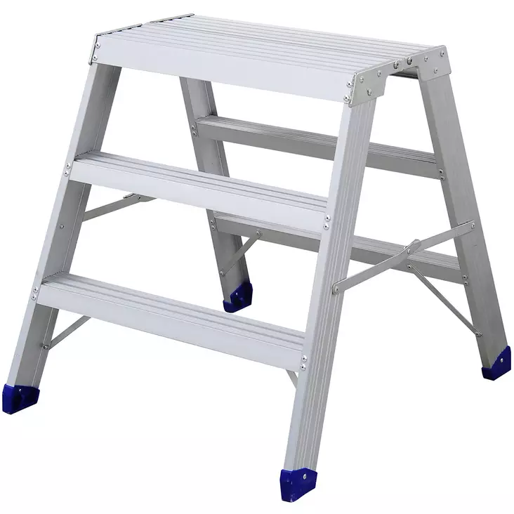 Tikas työpukki 79cm 3 askelmaa leveä - Työpukit ja rakennustelineet - 6438140521330 - 1