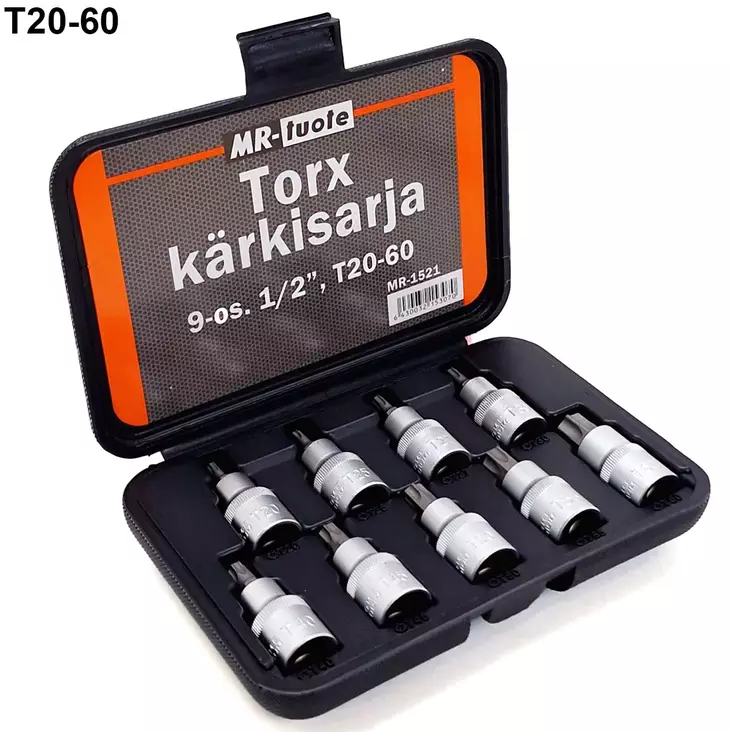 Torx kärkisarja 9-osainen - Porakoneen kärjet - 6430032153070 - 1