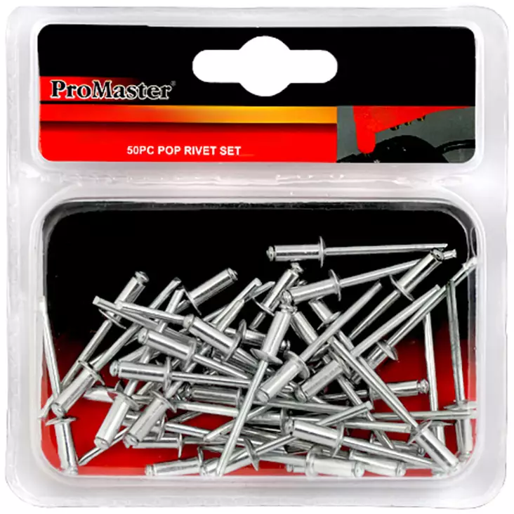 Vetoniittisarja 50 kpl - Sinkilät ja niitit - 6420286821030 - 1