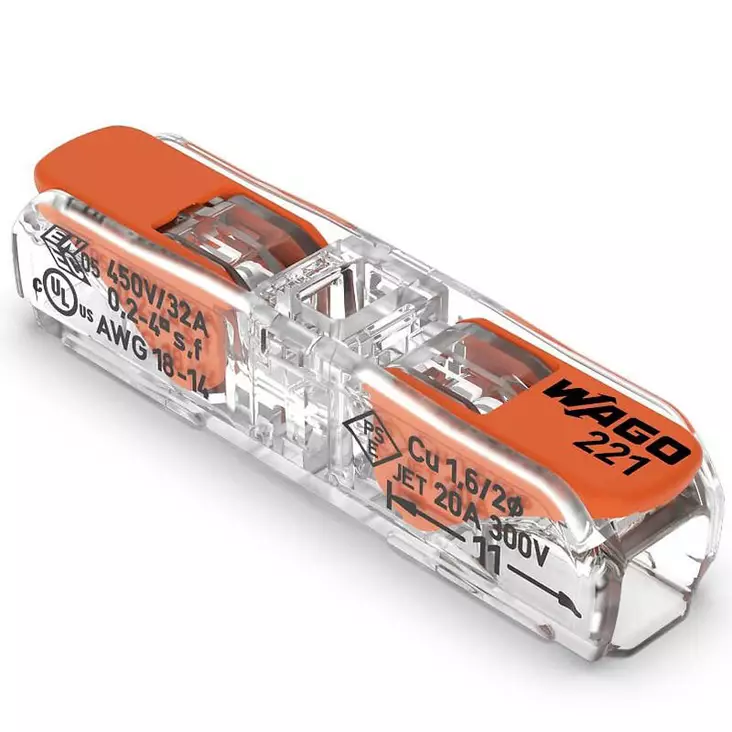 Vipuliitin 1 napainen - Johtoliittimet ja kytkentärimat - 4066966222210 - 1