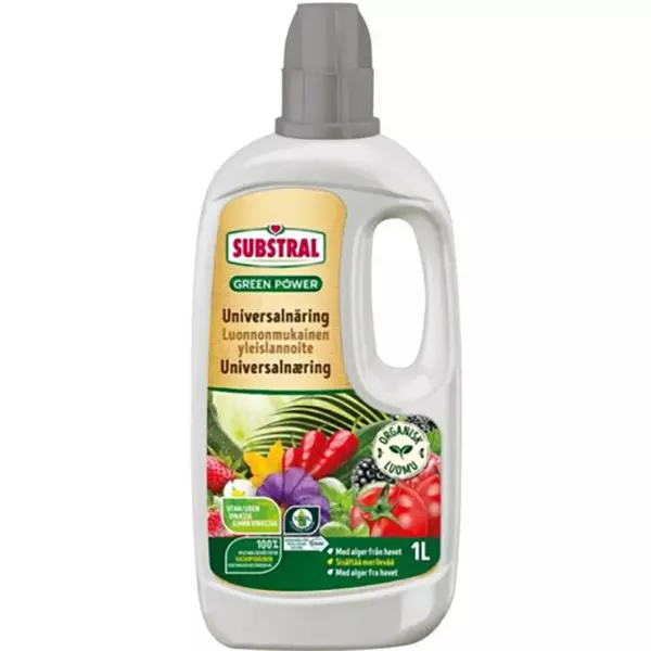 Yleislannoite luomu substral 1l pullo kotipuutarhan kasvien hoitoon - Puutarhamullat ja lannoitteet - 5707441555100 - 1
