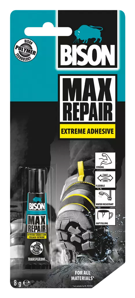 Yleisliima Bison Max Repair 8g - Epoksit, muoviliimat ja yleisliimat - 8710439245270 - 1