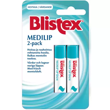 Blistex medilip 2pack huulirasva - Kosmetiikkatuotteet - 6412203102711 - 1