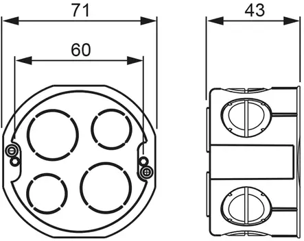 Levyseinäkojerasia jälkiasennukseen. - Jakorasiat ja kojerasiat - 6418677309441 - 3
