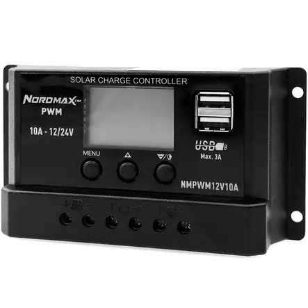 aurinkopaneelin lataussäädin 12V 10A - Aurinkopaneelin lataussäätimet - 7350096340591 - 1