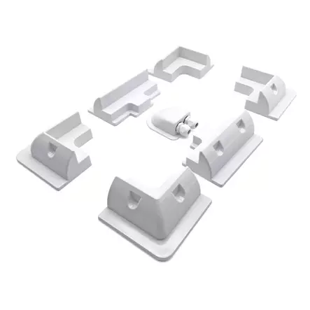 aurinkopaneeli teline valkoinen ABS - Caravan Aurinkopaneelin asennustarvike - 7350096340621 - 1