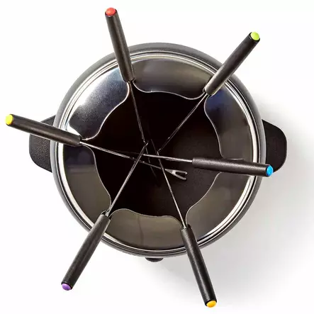 Fonduesetti sisältää kuusi haarukkaa sulan suklaan dippailuun - Mikroaaltouunit ja leivänpaahtimet - 8711902090021 - 2