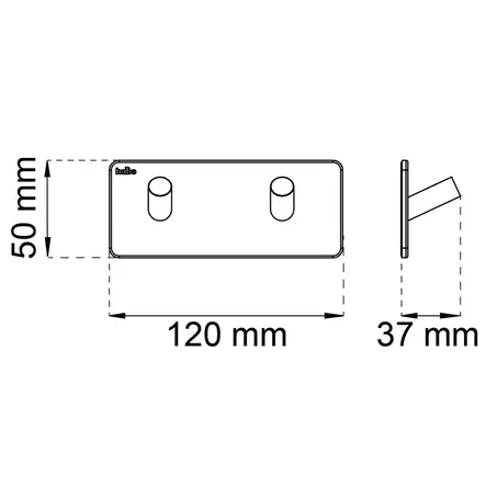 Habo edge pyyhenaulakko 2 tarrakiinnityksellä - Vaatekoukut - 7317901003591 - 2