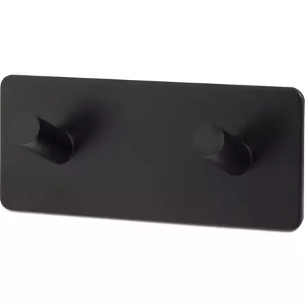 Habo edge kaksoiskoukku musta kylpyhuoneeseen - Vaatekoukut - 7317901003591 - 1