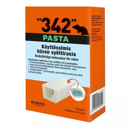 342 Syöttirasia 2kpl 25g pastasyötti - Karkottimet ja loukut - 6414505046991 - 1