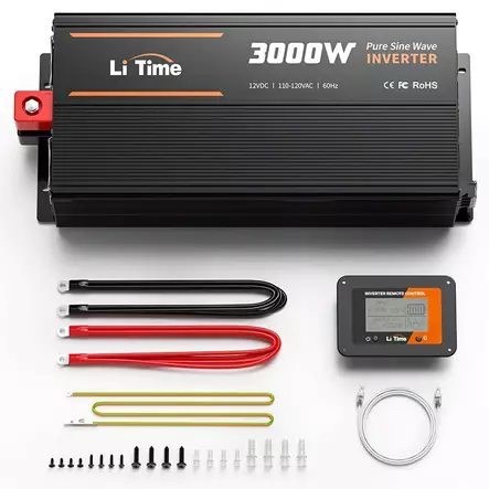 Puhdas siniaaltoinvertteri jatkuva teho 3000w - Auton invertterit - 6438471341591 - 2