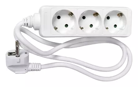 Jatkojohto 3-osainen 3m lapsiturvalla - Jatkojohdot sisäkäyttöön 230V - 6438140233301 - 1