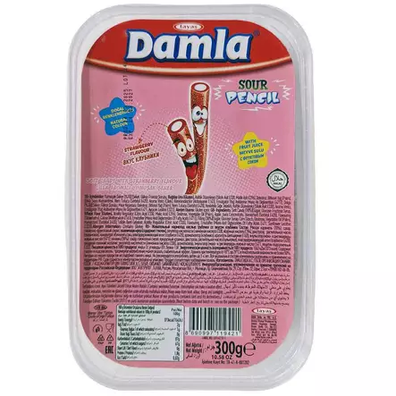 Kirpeät mansikkaremmit pehmeä täytteellinen makeinen - Karkkipussit - 8690997119421 - 1