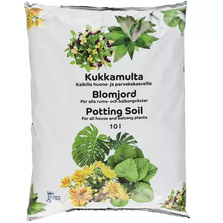 kukkamulta 10L huone- ja parvekekasveille - Puutarhamullat ja lannoitteet - 6410411939341 - 1