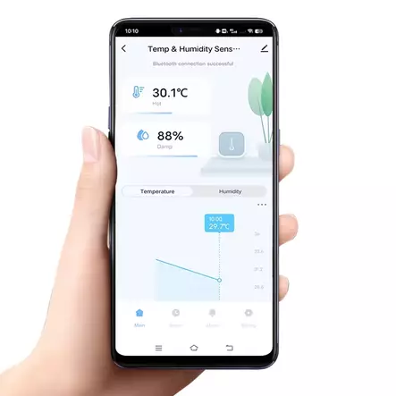 Älykäs bluetooth ilmankosteusmittari ja lämpötilamittari - Kodin älylaitteet SmartLife - 6438471342901 - 2