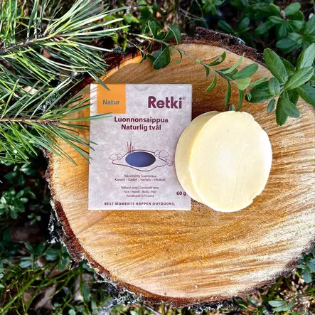 Luonnonsaippua natur 60 g retki - Käsisaippuat - 6418536021811 - 2