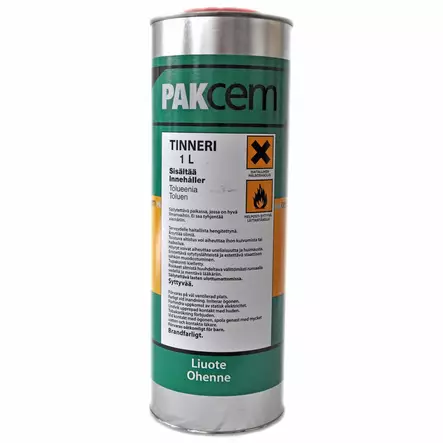 Pakla tinneri 1L - Ohentimet ja liuottimet - 6411690911011 - 2