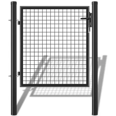 Puutarhaportti teräs lukittava - Aitaverkot ja koiraverkot - 6438168118451 - 1