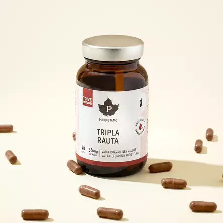 puhdistamo tripla rauta 60 kapselia - Vitamiinit ja jauheet - 6430039224711 - 2