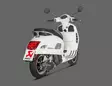 Äänenvaimennin Akrapovic Slip-On Line GTS125/150 I.E Super 2021- - Moottoripyörän äänenvaimentimet - 3831113599771 - 3