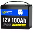 Lifepo4 akku 100ah 12v wattcycle - LifePO4-akut - 6438471350791 - 1