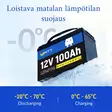 100ah lifepo akku retkeilyautoon - LifePO4-akut - 6438471350791 - 6