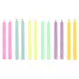 pastellinväriset kakkukynttilät värillisellä liekillä - Muut leivontatarvikkeet - 6410413349551 - 2