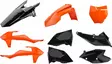 Muovisarja KTM 16-18 OR/BLK - Motocrosspyörien katesarjat - 14032901 - 2