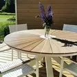 Puutarhakalusto pyöreä pöytä ja tuolit - Terassikalusteet - 6438168118291 - 4