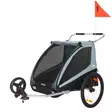 Thule coaster xt sininen pyöräilyvaunu kahdelle lapselle - Kuljetusistuimet ja pyöräperäkärryt - 10101821 - 1