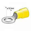 rengasliittimet M10 10,4mm 10kpl keltainen - Abikot - 6438255200311 - 2