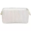 Kangaspäällysteinen säilytyskori raidallinen beige - Sisustuskorit - 6410416466361 - 2
