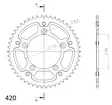Takaratas Supersprox KTM SX65 50 - Motocrossin ja enduron takahammasarattaat - 6438471310641 - 2
