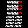 1000r can am tarrasarja valkoinen - Crossipyörän ja mopon tarrat  - 6438471340211 - 1