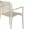 Puutarhatuoli muovinen sandy beige - Terassikalusteet - 5714988081641 - 3