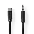 Sovitinkaapeli usb c? ? 3,5 mm, uros - RCA-, AUX- ja audiokaapelit - 5412810406791 - 1