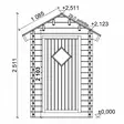 Julkisivu puucee - Kuivakäymälät ja tarvikkeet - 6424110251031 - 4