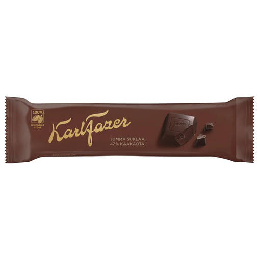 Fazer tumma suklaa 47 % kaakaota suklaapatukka - Suklaalevyt ja konvehdit - 6411401019081 - 3